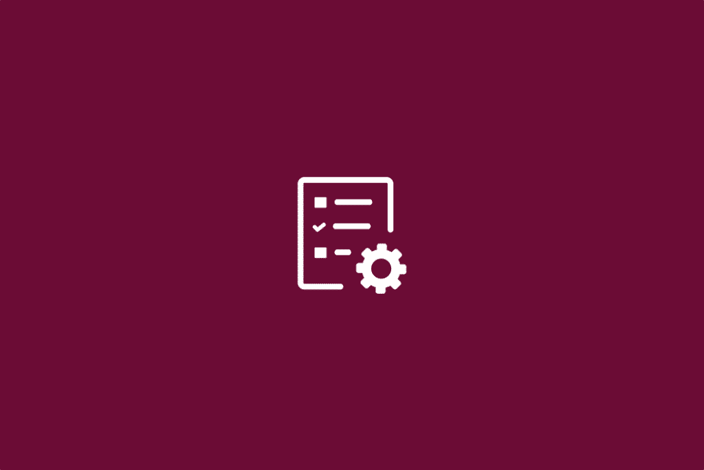 checklist and gear-icon