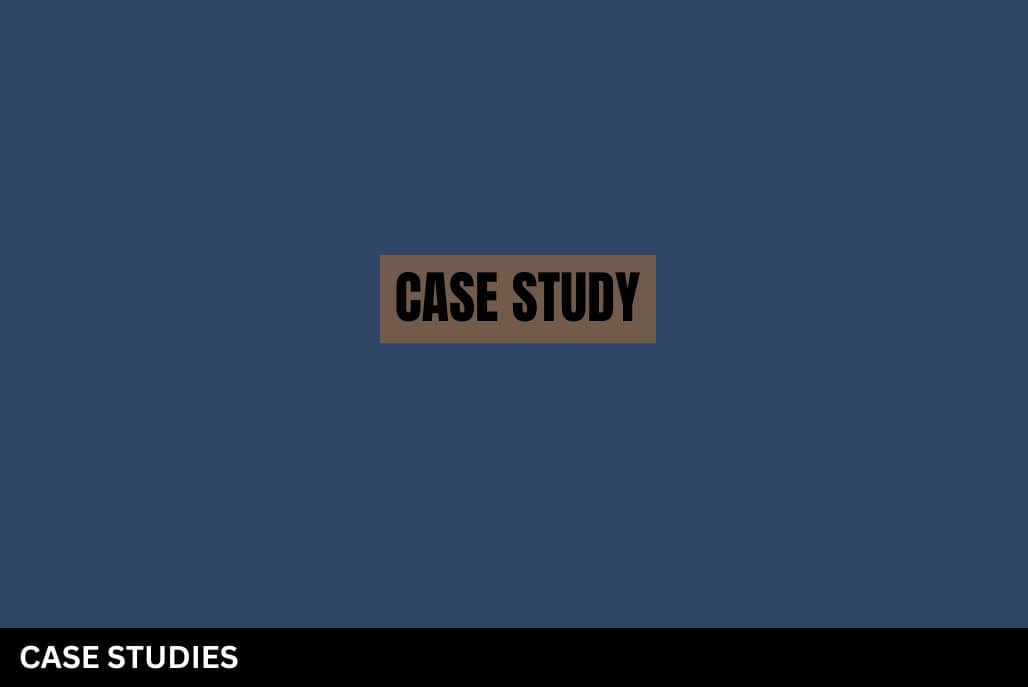 Case study banner with the text “Case Study” on a dark blue background