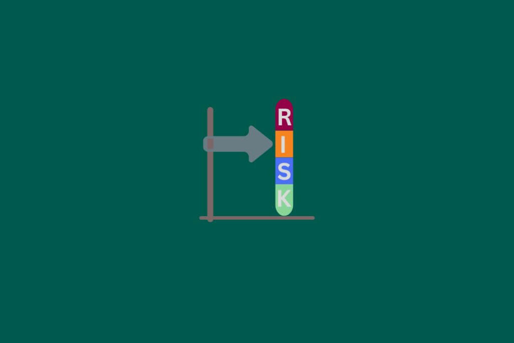 Risk meter graphic with arrow symbolizing risk reduction through HAZID